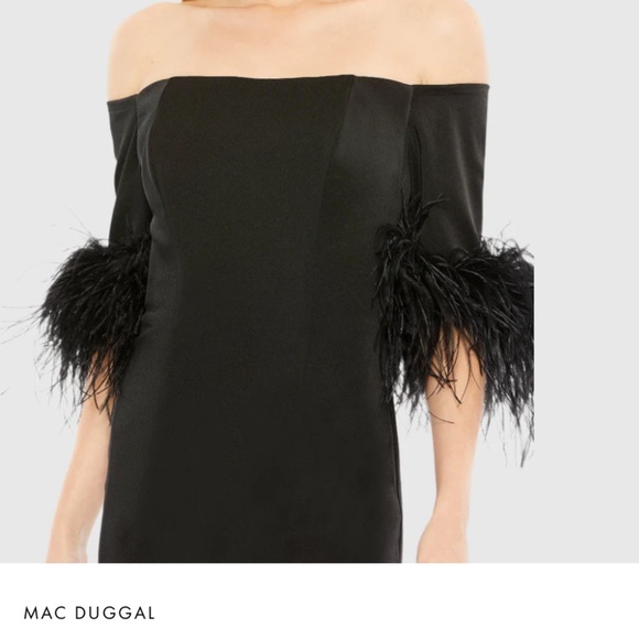 Ileana by Mac Duggal size 4 black taffeta gown - Picture 3 of 5